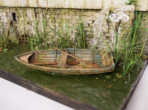 RT-Diorama 35308 Diorama Base: &quot;Marne River Port&quot; WWI 1/35