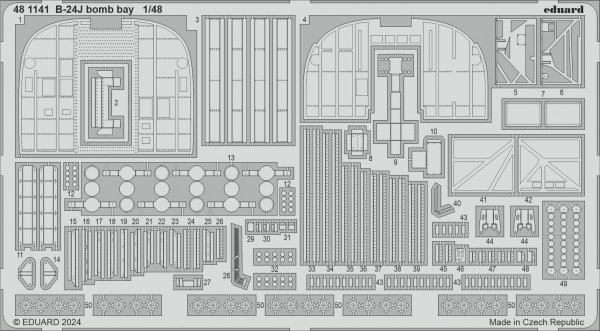 Eduard 481141 B-24J bomb bay HOBBY BOSS 1/48