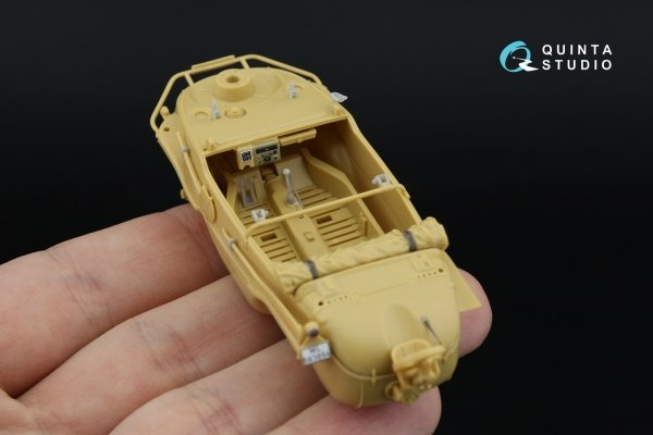 Quinta Studio QD+48553 Schwimmwagen type 166 3D-Printed &amp; coloured Interior on decal paper (Tamiya) (with 3D-printed resin parts) 1/48