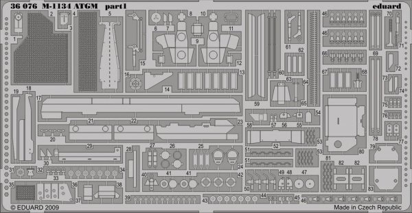 Eduard 36076 M-1134 ATGM 1/35 Trumpeter