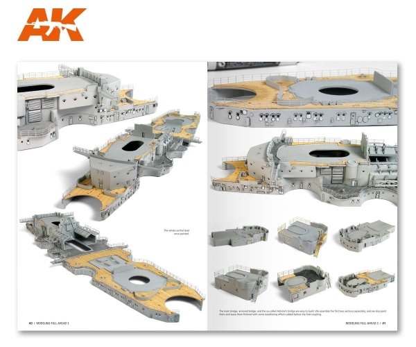 AK Interactive AK249 MODELLING FULL AHEAD 3: BISMARK &amp; TIRPITZ (English)
