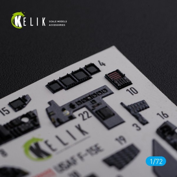 KELIK K72111 F-15E interior 3D decals for Academy kit 1/72