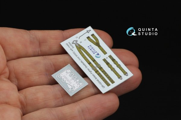 Quinta Studio QR+32046 British Fighter Seatbelts, mid WWII (with metal buckles) (All kits) 1/32