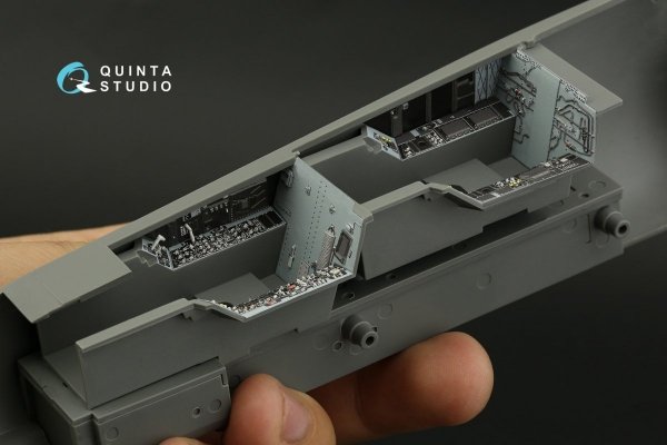 Quinta Studio QD32156 F/A-18D late 3D-Printed &amp; coloured Interior on decal paper (Academy) 1/32