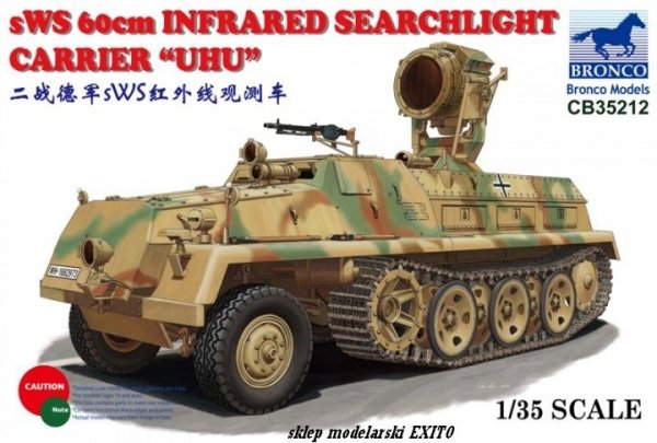 Bronco CB35212  sWS 60cm Infared Searchlight Carrier UHU 1:35 
