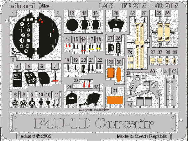 Eduarad 49215 F4U-1D 1/48 Tamiya