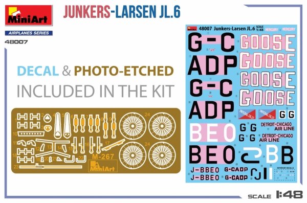 MiniArt 48007 Junkers-Larsen JL.6 1/48