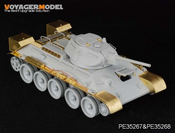 Voyager Model PE35267 WWII Russia T-34/76 No.112 Factory Late Production (For DRAGON 6479/6452) 1/35
