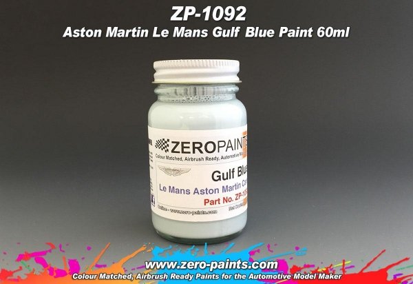 Zero Paints ZP-1092 Aston Martin Le Mans Gulf Blue Paint 60ml
