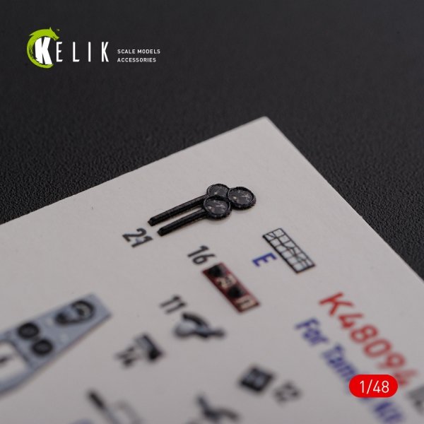 KELIK K48094 IL-2 Shturmovik interior 3D decals for Tamiya kit 1/48