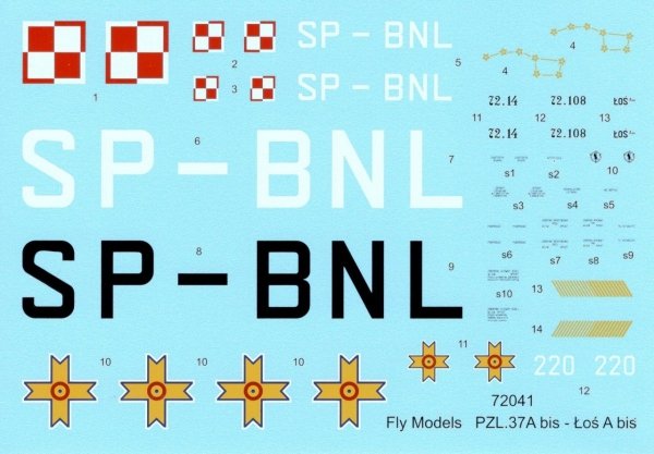 Fly 72041 PZL.37 A bis Łoś A bis (1:72)