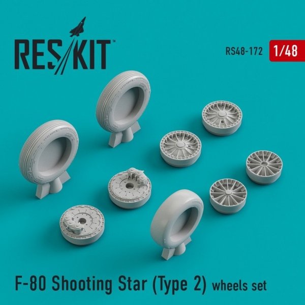 RESKIT RS48-0172 F-80 Shooting Star (Type 2) wheels set 1/48