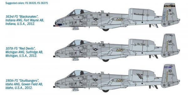 Italeri 2725 A-10C Blacksnackes (1:48)