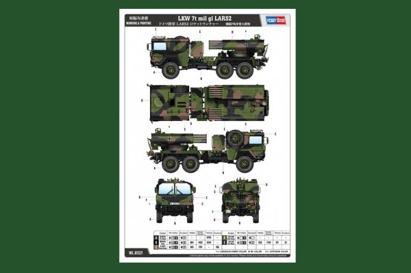 Hobby Boss 85521 LKW 7t mil gl LARS2 1/35