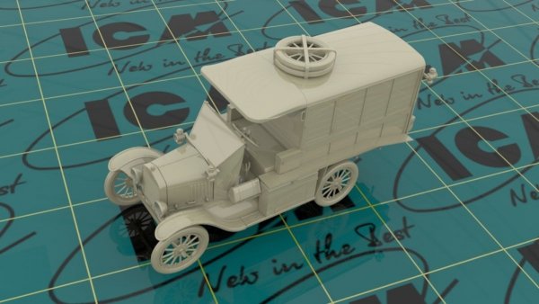 ICM 35665 Model T 1917 Ambulance (early), WWI AAFS Car (1:35)