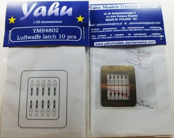 Yahu YMS4802 Luftwaffe latch 10 pcs – zapinki 1:48