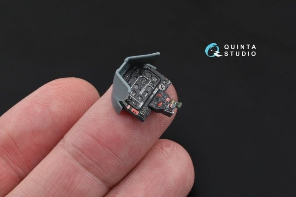Quinta Studio QD48065 P-51D (Early) 3D-Printed &amp; coloured Interior on decal paper (for Eduard kit) 1/48