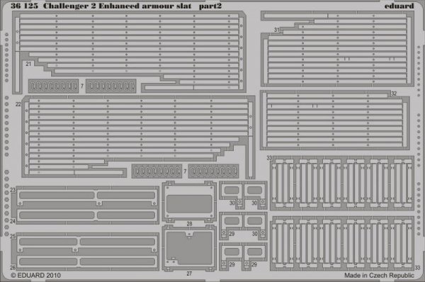 Eduard 36125 Challenger 2 Enhanced armour slat 1/35 Trumpeter