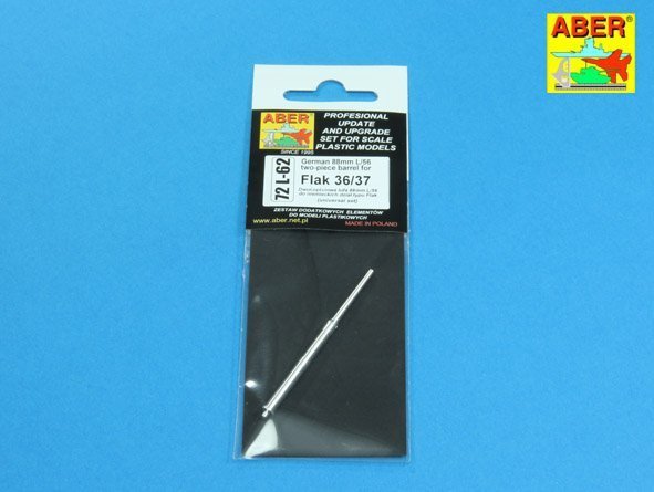 Aber 72L-62 German 88mm L/56 two-piece barrel for Flak 36/37 (1:72)