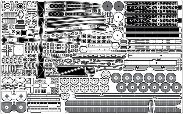 Pontos 37003F1 IJN Yamato Detail Up Set Advanced (1:350)