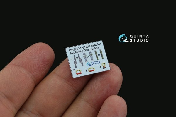 Quinta Studio QD72146 KA-6D Intruder 3D-Printed coloured Interior on decal paper (conversion from Trumpeter) 1/72