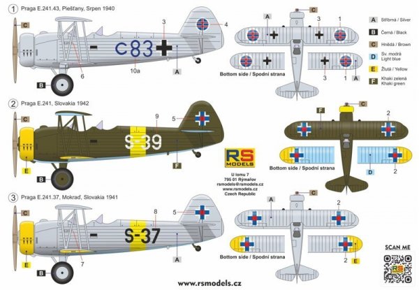 RS Models 94012 Praga E-241 1/72