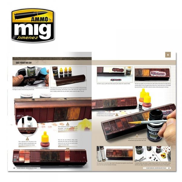 AMMO of Mig Jimenez 6250 MODELLING SCHOOL - RAILWAY MODELING: PAINTING REALISTIC TRAINS