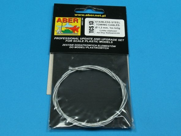 Aber TCS13 Stainless Steel Towing Cables 1,3mm, 1m long