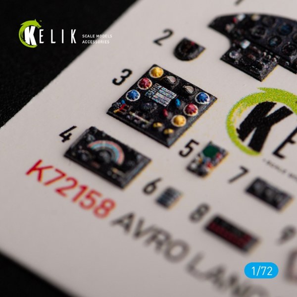 KELIK K72158 AVRO LANCASTER B.III - interior 3D decals for Airfix kit 1/72