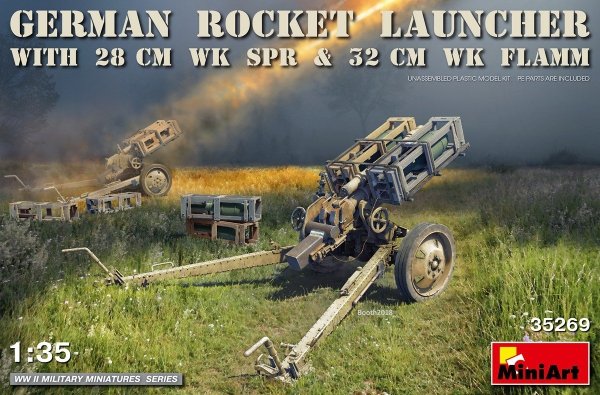MiniArt 35269 GERMAN ROCKET LAUNCHER with 28cm WK Spr &amp; 32cm WK Flamm (1:35)