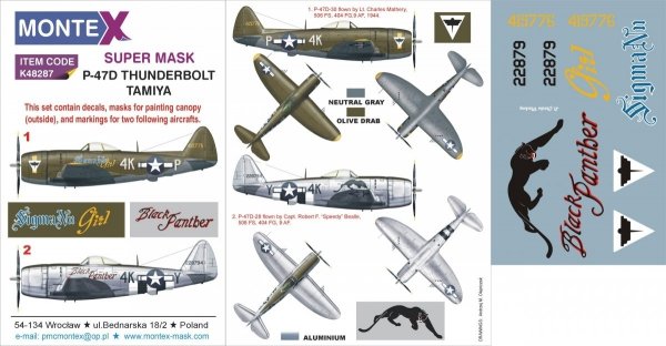 Montex K48287 P-47D 1/48