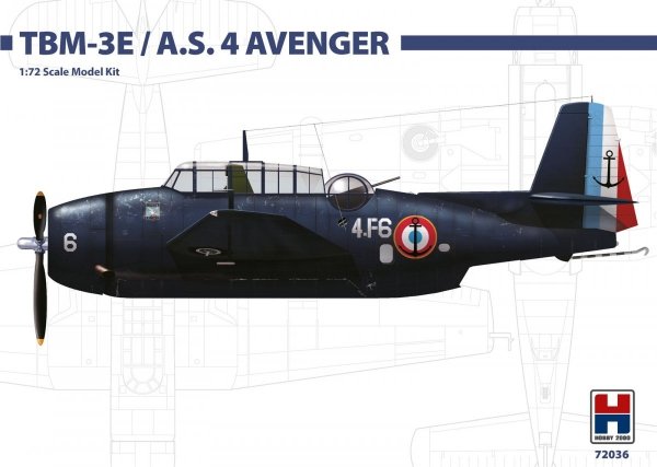 Hobby 2000 72036 TBM-3E / A.S. Mk. IV  ( Hasegawa ) 1/72