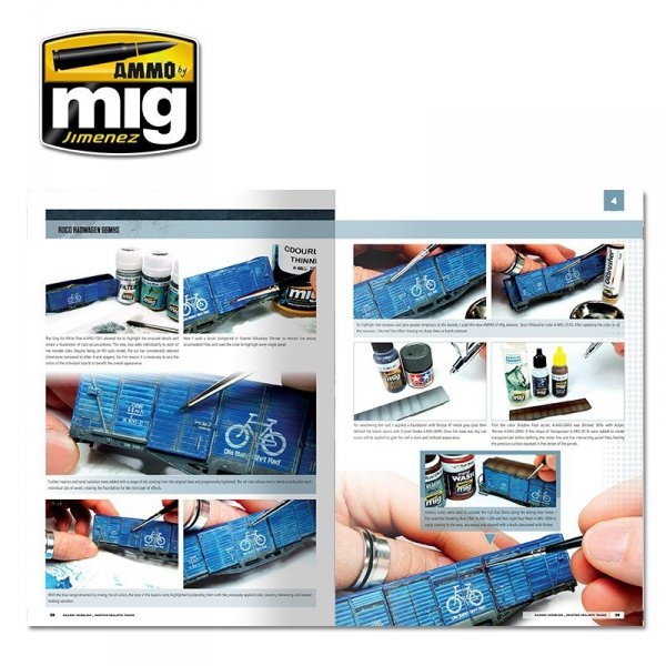 AMMO of Mig Jimenez 6250 MODELLING SCHOOL - RAILWAY MODELING: PAINTING REALISTIC TRAINS