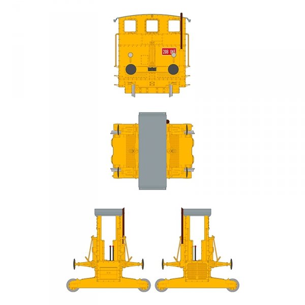 AK Interactive AK35009 AUTOMOTORE FS 206/207/208 SOGLIOLA RAIL SHUNTER – TREN DE MANIOBRAS 1/35