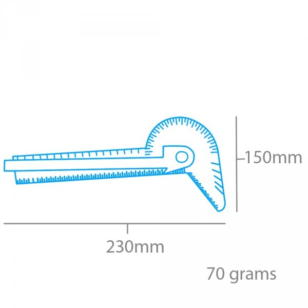 Modelcraft PGA5001 5 in 1 Angle Tool &amp; Gauge (100mm)