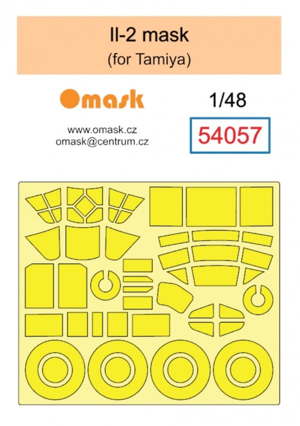 Omask 54057 Il-2 mask (for Tamiya) 1/48