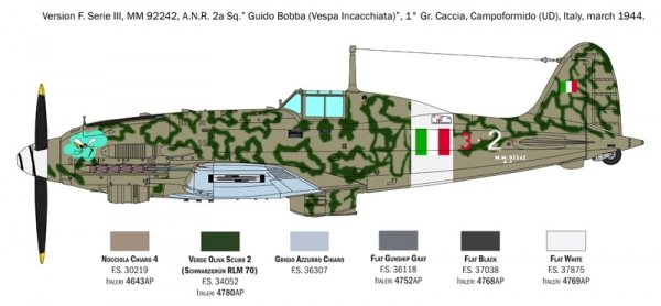 Italeri 2519 Macchi C.205 Veltro 1/32