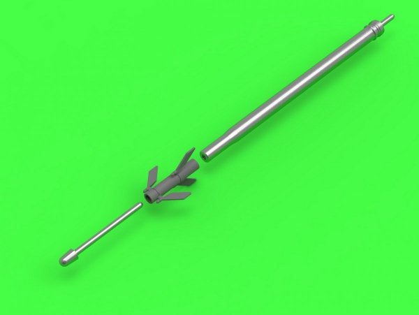 Master AM-35-003 Mi-24 (Hind D/E) - JakB-12.7 machine gun barrel and DUAS probe (metal and resin parts) 1:35