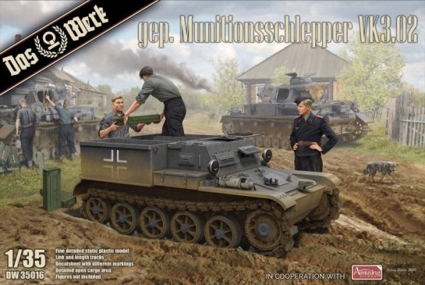 Das Werk DW35016 Gepanzerter Munitionsschlepper VK3.02 1/35