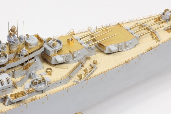 Pontos 37034FN USS BB-63 Missouri 1945 &quot;Advanced&quot; Detail Up Set for Hobbyboss Kit (Teak Tone wooden deck) 1/350