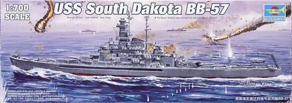 Trumpeter 05760 U.S.S. South Dakota BB-57 1/700