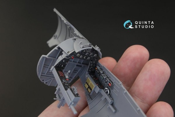 Quinta Studio QD32040 F4U-1A Corsair 3D-Printed &amp; coloured Interior on decal paper (for Tamiya kit) 1/32