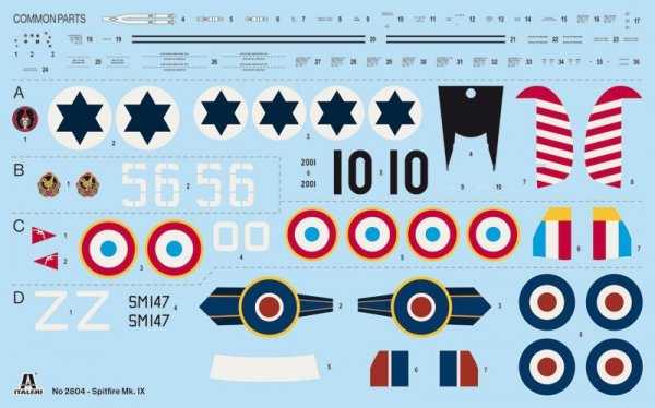 Italeri 2804 Spitfire Mk. IX 1/48