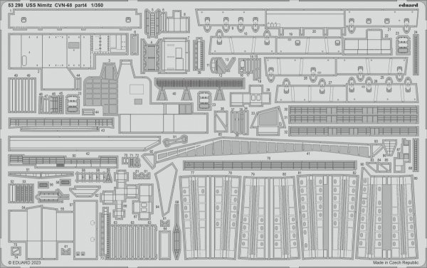 Eduard BIG5370 USS Nimitz CVN-68 PART II TRUMPETER 1/350