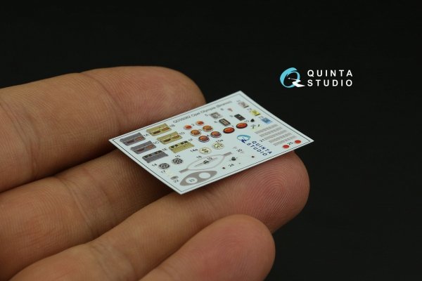 Quinta Studio QD35082 1937 Opel Olympia 3D-Printed &amp; coloured Interior on decal paper (Bronco) 1/35