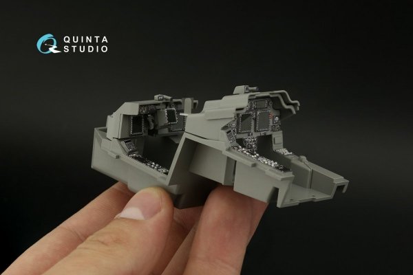 Quinta Studio QDS-35099 AH-64E 3D-Printed &amp; coloured Interior on decal paper (Takom) (Small version) 1/35