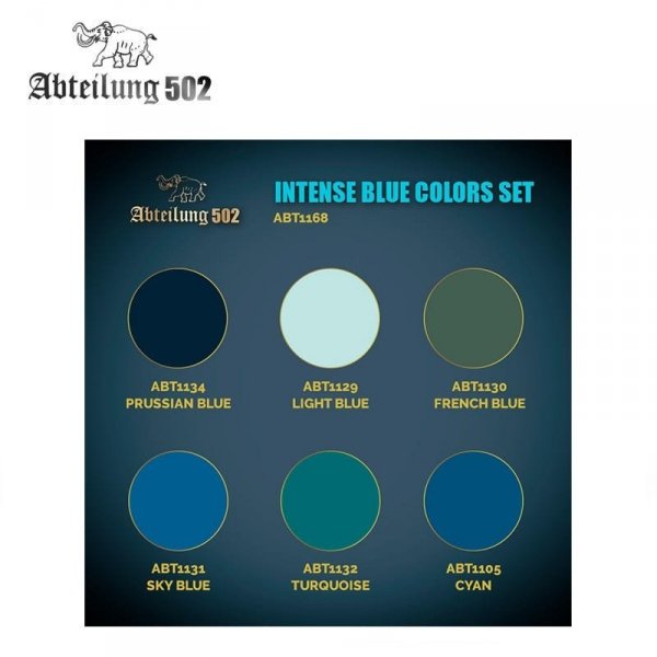 502 Abteilung ABT1168 INTENSE BLUE COLORS SET