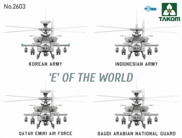 Takom 2603 E of the World AH-64E Attack Helicopter 1/35