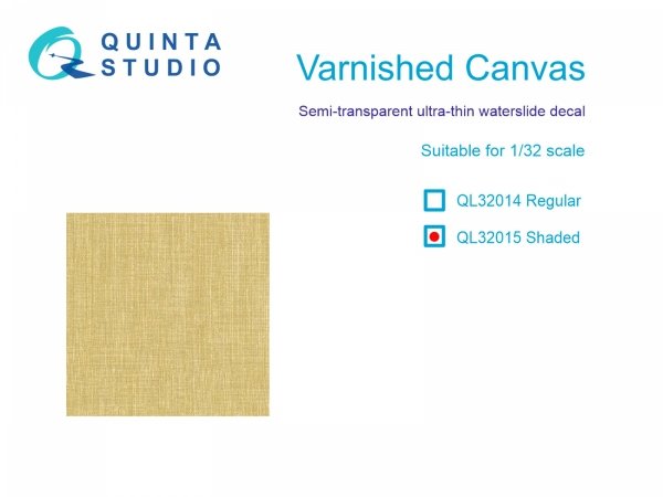 Quinta Studio QL32015 Varnished Canvas, shaded 1/32