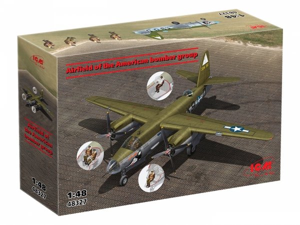 ICM 48327 Airfield of the American Bomber Group 1/48